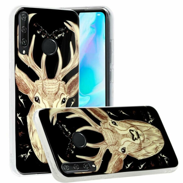 

Силиконовый (TPU) чехол Deexe LumiCase для Huawei Y6p - Elk Pattern