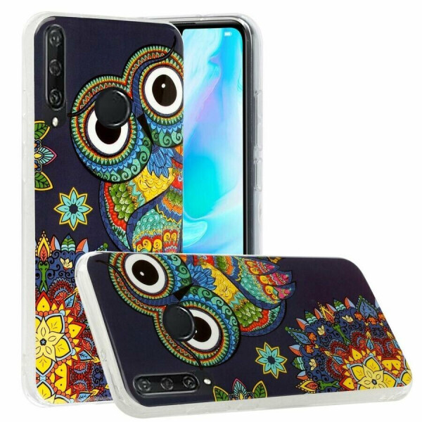 

Силиконовый (TPU) чехол Deexe LumiCase для Huawei Y6p - Owl Pattern