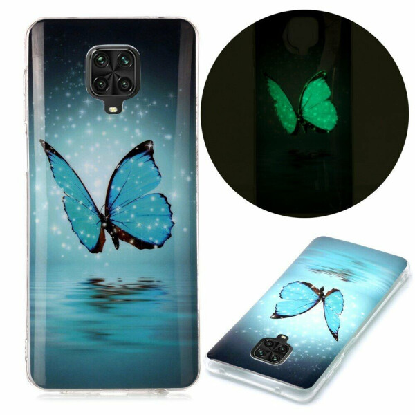 

Силиконовый (TPU) чехол Deexe LumiCase для Xiaomi Redmi Note 9 Pro / Note 9 Pro Max / Note 9s - Blue Butterfly