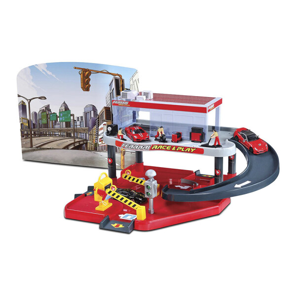 Игровой набор Bburago Гараж Ferrari 2 уровня (18-31231)