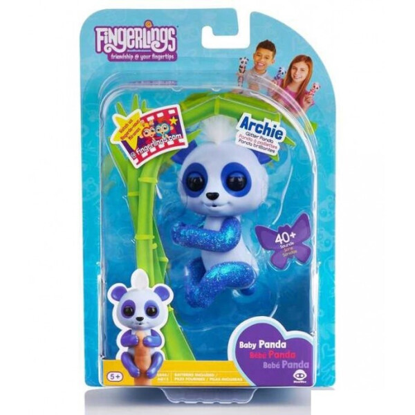 

Интерактивная ручная панда WowWee Fingerlings синяя (W3560/3563)