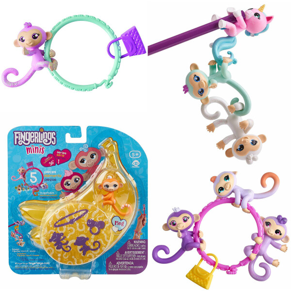 

Набор из трёх коллекционных фигурок WowWee Fingerlings мини-обезьянка (W3797)