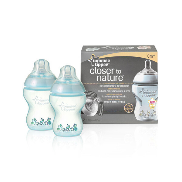 

Бутылочки для кормления Tommee Tippee декорированные 260 мл 2 штуки (42252141)
