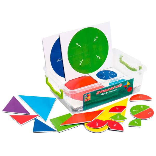 

Дидактический набор Vladi Toys Дроби Танграм укр (VT5555-03)