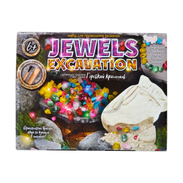 

Набор для проведения раскопок Danko Toys Jewels excavation камни укр (ДТ-ОО-09114)