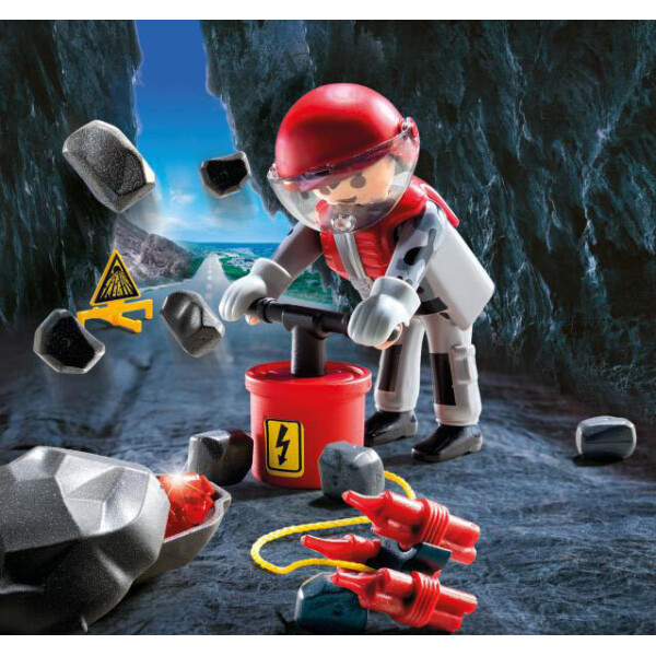

Игровой набор Playmobil Рок-бластер со щебнем (9092)