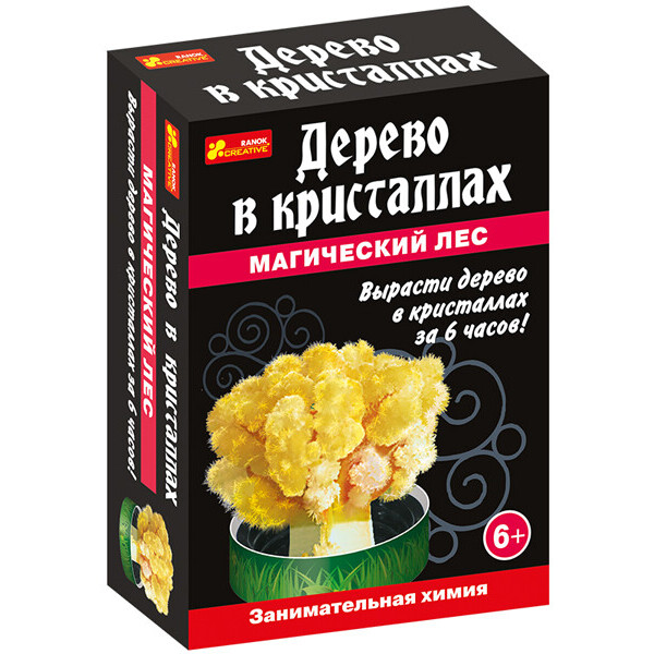 

Набор для опытов Ranok-Creative Магический лес Дерево в кристаллах желтое