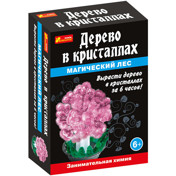

Набор для опытов Ranok-Creative Магический лес Дерево в кристаллах розовое