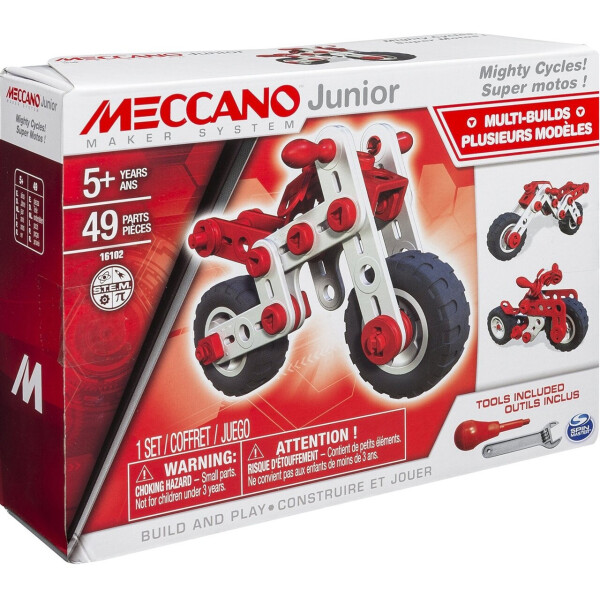 

Конструктор Meccano Junior Мотоцикл 49 элементов (6026957)