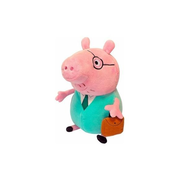 

Мягкая игрушка Peppa Pig Папа Свин с портфелем 30 см (30292)