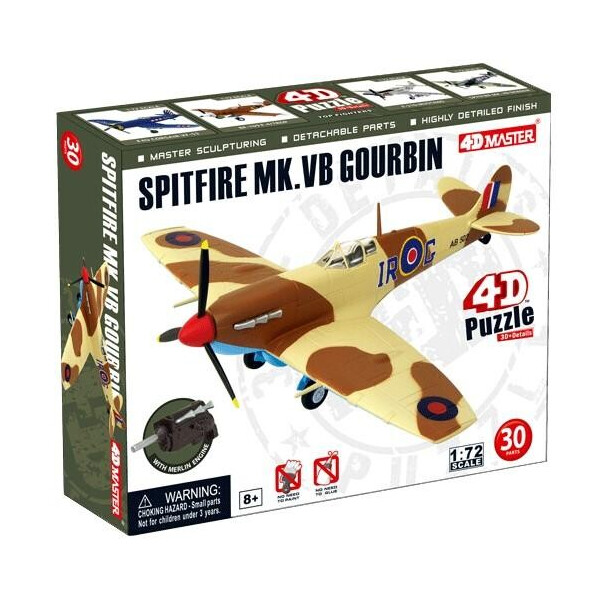 

Объемный пазл 4D Master Літак Spitfire MK VB Gourbin (26909)