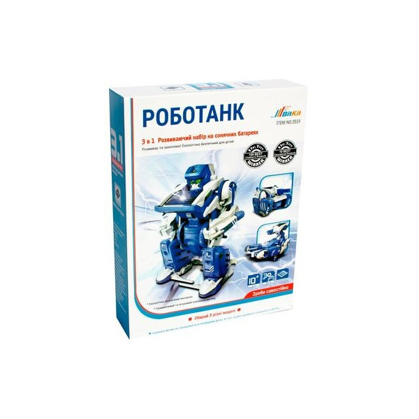 

Конструктор BitKit Роботанк 3 в 1 на солнечных батареях (4820207390072)