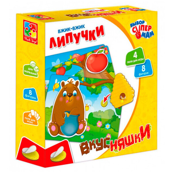 

Настольная игра Vladi Toys Вжик-вжик Липучки Вкусняшки рус (VT1302-22)
