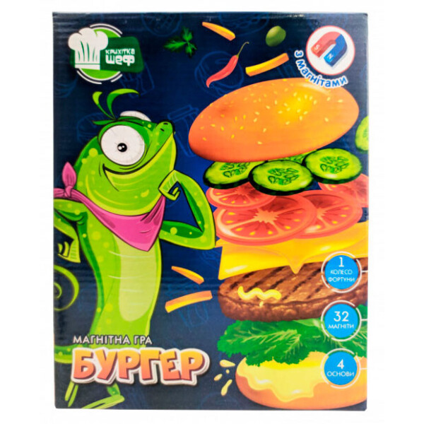 

Настольная игра Vladi Toys магнитная Бургер рус (VT2310-06)