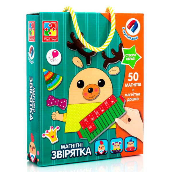 

Настольная игра Vladi Toys магнитная Зверушки укр (VT3702-16)