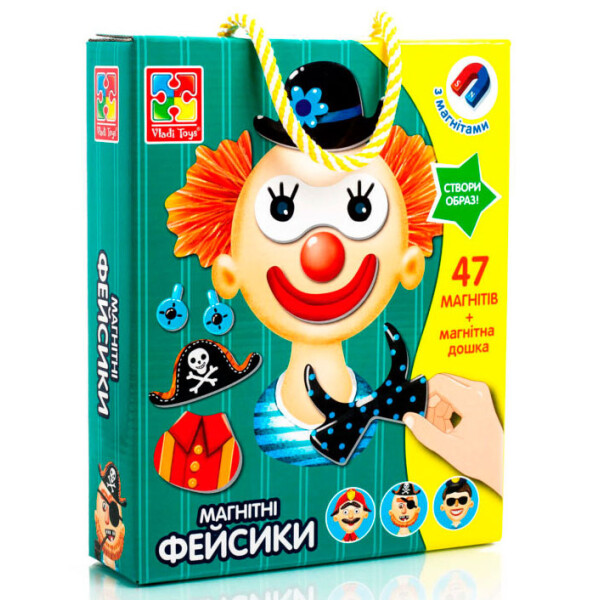 

Настольная игра Vladi Toys магнитная Фейсики укр (VT3702-15)
