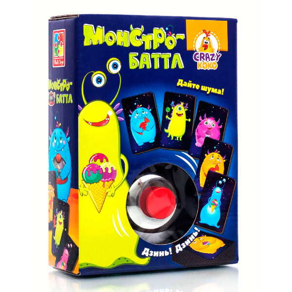 

Настольная игра Vladi Toys со звоночком Монстро-баттл укр (VT8010-04)