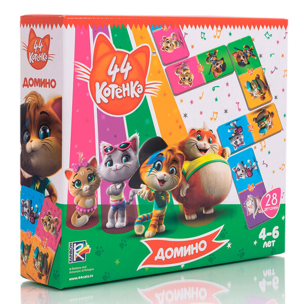 

Детское домино Vladi Toys 44 Кота (VT8055-06)