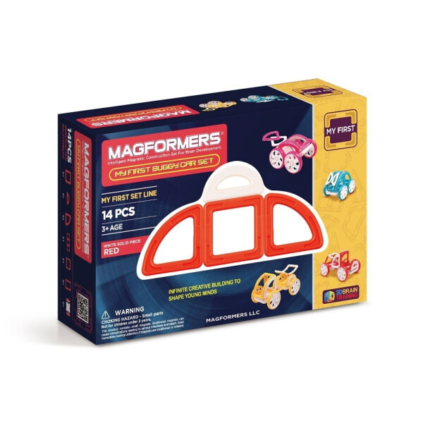 

Магнитный конструктор Magformers Мой первый красный автомобиль 14 деталей (702006)