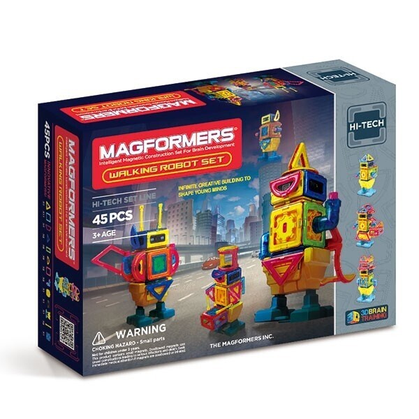 

Магнитный конструктор Magformers Шагающий робот 45 элементов (709004)