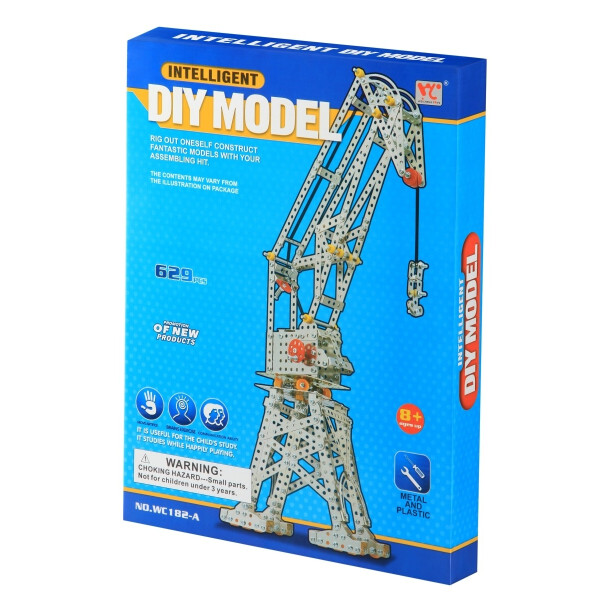 

Конструктор металлический Same Toy Подъемный кран 629 элементов (WC182AUt)
