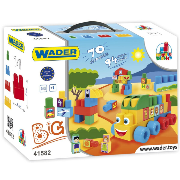 

Конструктор Wader Middle Blocks Большой 70 элементов (41582)