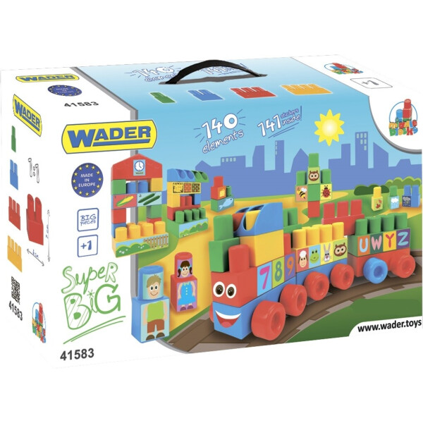 

Конструктор Wader Middle Blocks Супер большой 140 элементов (41583)