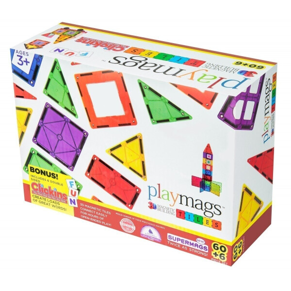 

Конструктор Playmags магнитный набор 60 элементов (PM158)