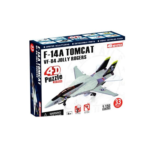 

Объемный пазл 4D Master Літак F14A VF84 Jolly Rogers (26200)