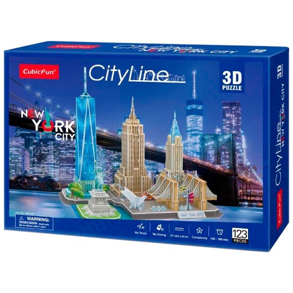 

Трехмерная головоломка-конструктор CubicFun CityLine Нью-Йорк (MC255h)