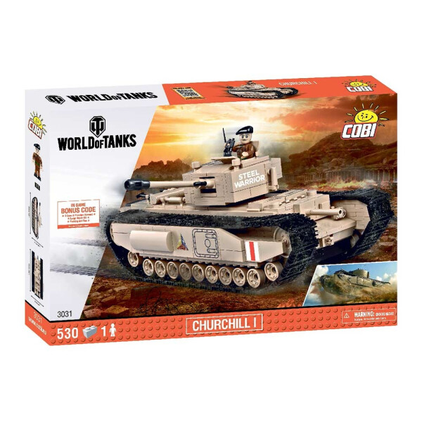 

Конструктор Cobi World Of Tanks Mk IV Черчилль I 530 деталей (COBI-3031)