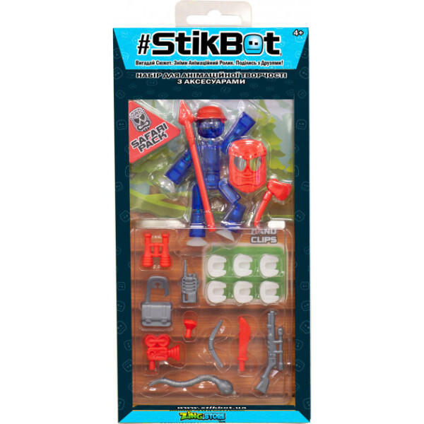 

Игровой набор для анимационного творчества Stikbot S3 Сафари (TST3620SF)