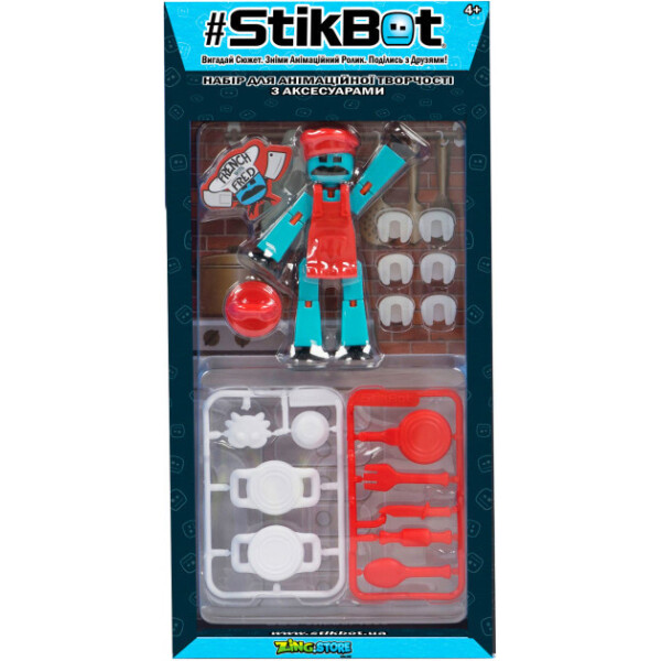 

Игровой набор для анимационного творчества Stikbot S4 Кулинарное шоу (TST4620C)