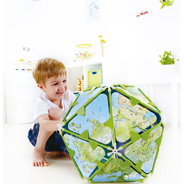 

Игрушка деревяная головоломка Hape Architetrix Globe Set (E5528)