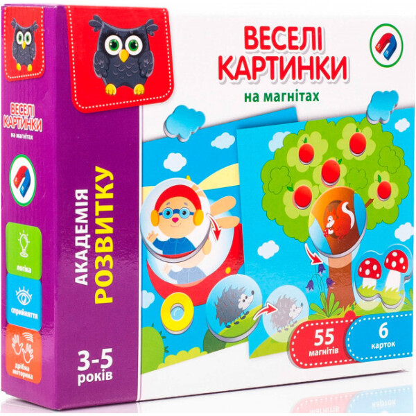 

Игра Vladi Toys Веселые картинки магнитная Укр (VT5422-06)