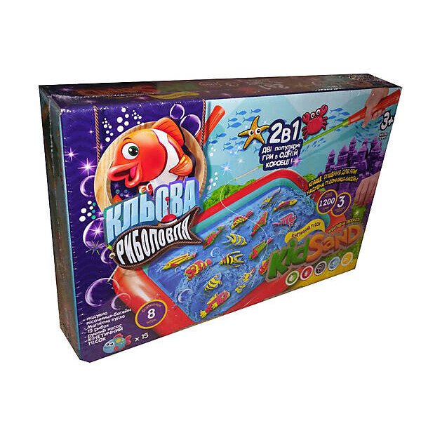 

Игра большая Danko Toys 2 в 1 Клевая рыбалка + KidSand (ДТ-НВ-08-16)