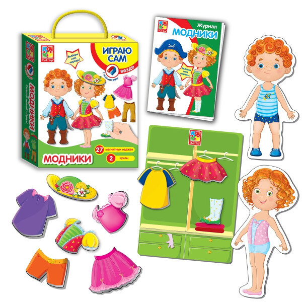 

Магнитная игра одевашка Vladi Toys Модники (VT3702-06)