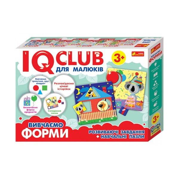 

Обучающие пазлы Изучаем формы, на украинском языке IQ-club (13203007У)