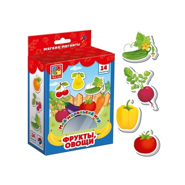 

Игра Vladi Toys Мой маленький мир на магнитах Овощи Фрукты на украинском (VT3106-11)