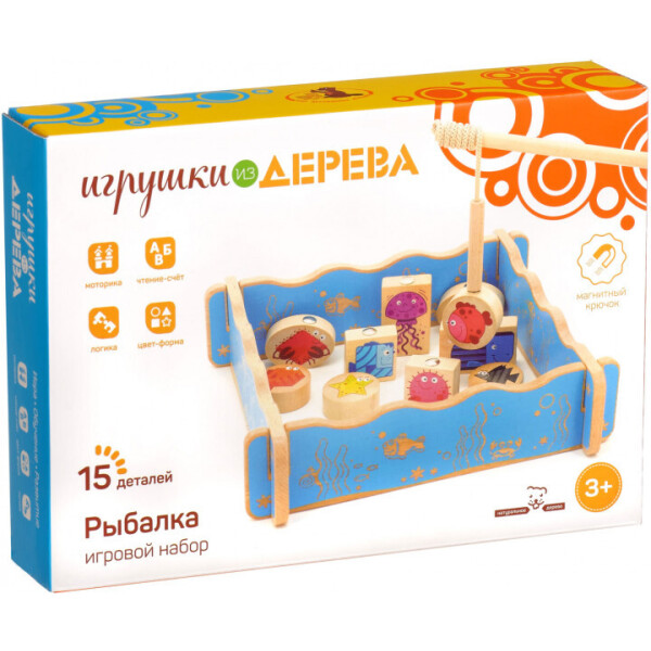 

Игровой набор Мир деревянных игрушек из дерева Рыбалка (Д431)