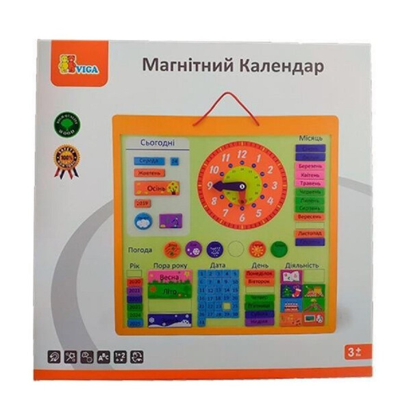 

Магнитный календарь Viga Toys (50377U)