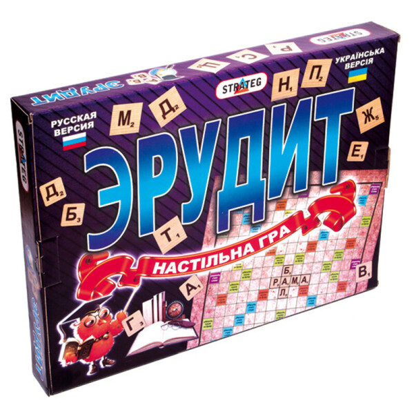 

Игра настольная Strateg Эрудит на украинском (30451)