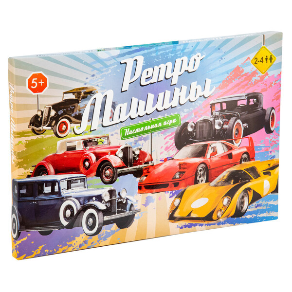 

Игра настольная Strateg Ретро машины на русском (30469)