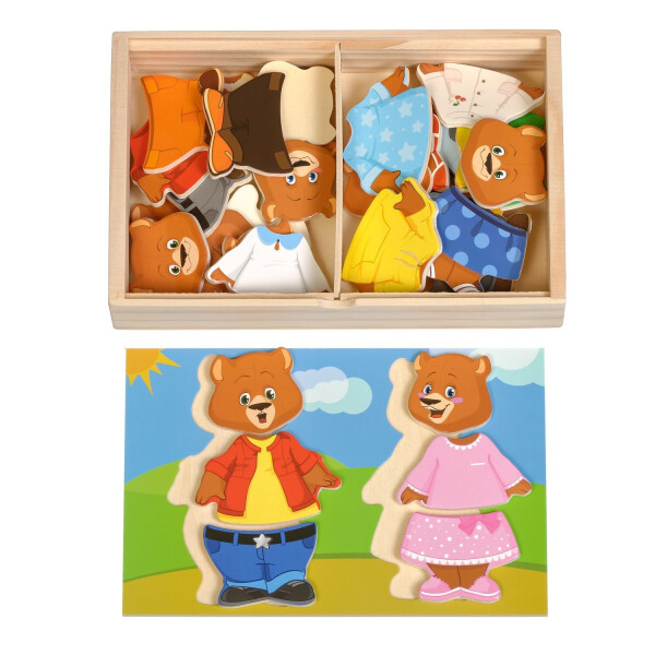 

Пазлы Мир деревянных игрушек Два медведя (Д182)