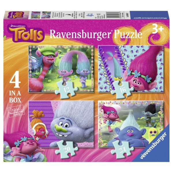 

Пазл Ravensburger 4 в 1 Дисней Тролли 12/16/20/24 элементов (06864_7)