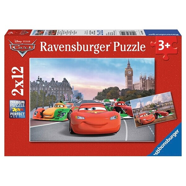 

Пазл Ravensburger 2х12 Дисней Молния МакКуин и его друзья (07554)