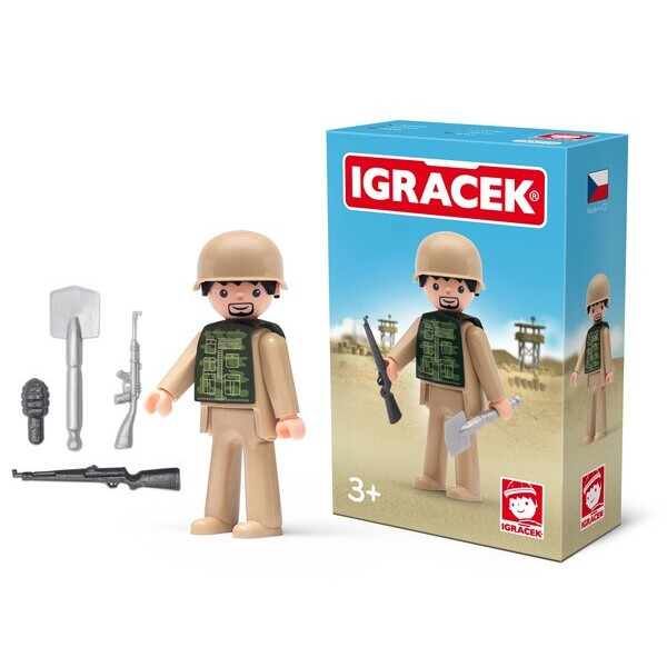 

Игрушка Igracek Soldier and accessories Солдат с аксесуарами (20224)
