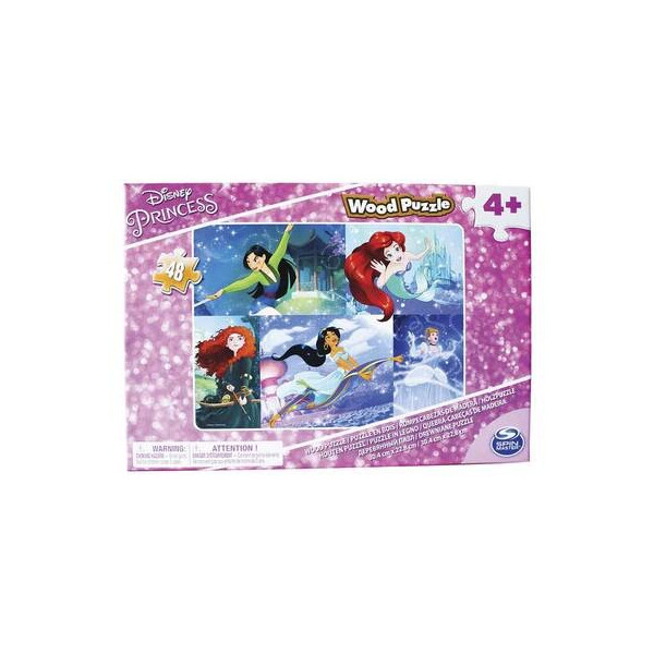 

Пазл деревянный Spin Master Принцессы - 20х23 см (SM98489 / 6040059)