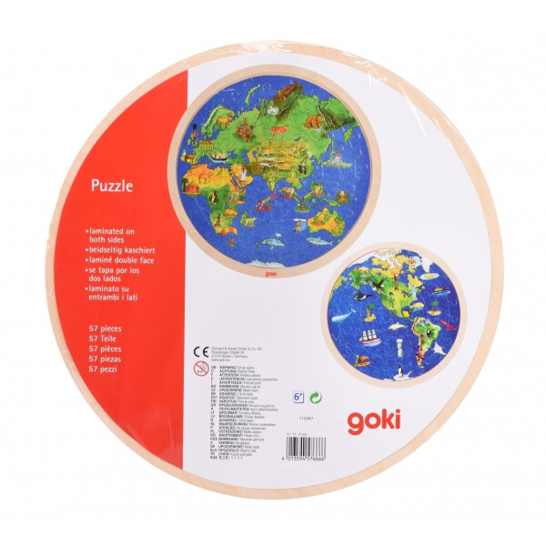 

goki Пазл деревянный Планета Земля (57666G)