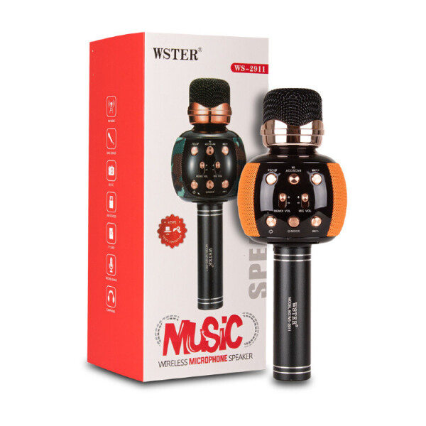 

Беспроводной караоке микрофон WSTER 2911 Black-Orange